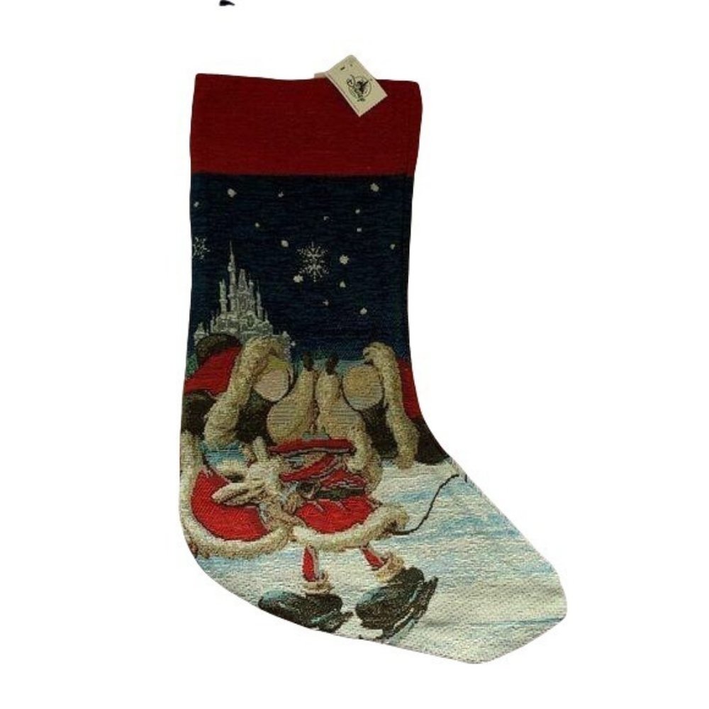 Disney Park Mickey & Minnie Mouse Skating Stocking